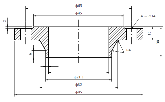 ASME EN JISB 05B DN15 PN10-100 Stainless Steel Plate Flange