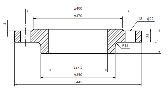 EN 1092-1 05B DN300 PN25 Blind Flange for Testing