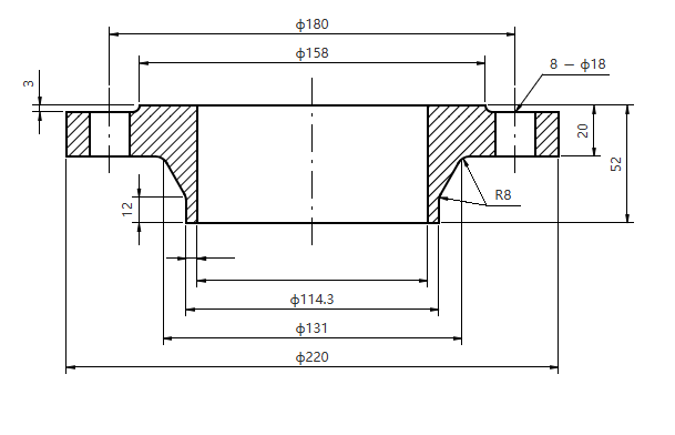 ASME EN DN100 PN10-100 Stainless Steel Plate Flange 