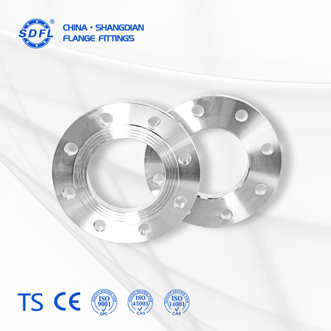  Hot forged round solid plate flange industrial pipe connecting part