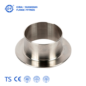 304 Stainless Steel Flanging Lap Joint Stub Weldable Pipe Flanging Fitting for General Industrial Pipeline Connection