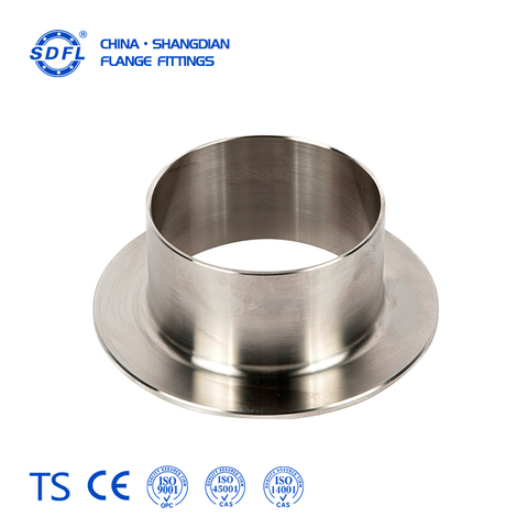 304 Stainless Steel Flanging Lap Joint Stub Weldable Pipe Flanging Fitting for General Industrial Pipeline Connection