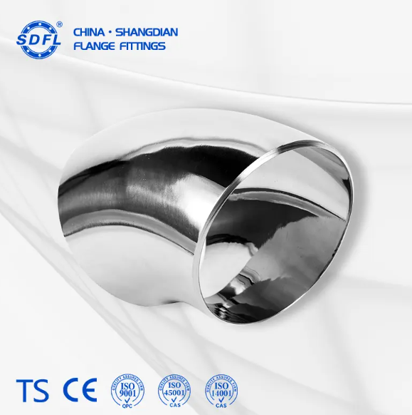 Pharmaceutical cleaning system elbow