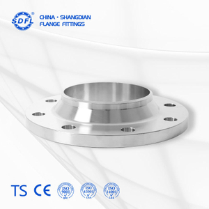 Weld neck flange with hub stress transition