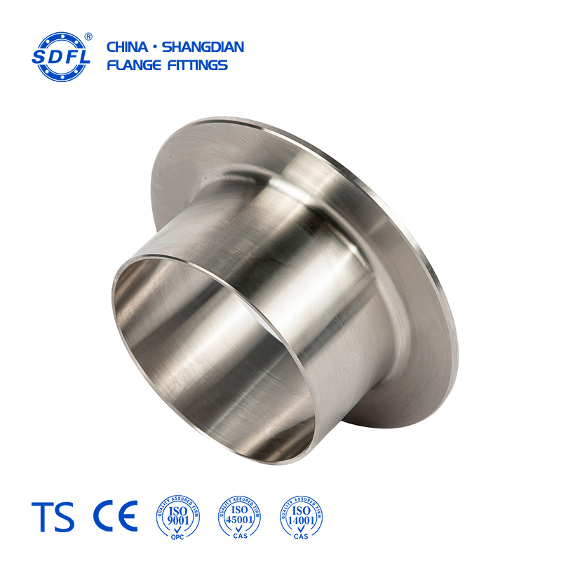304 Stainless Steel Flanging Lap Joint Stub Weldable Pipe Flanging Fitting for General Industrial Pipeline Connection