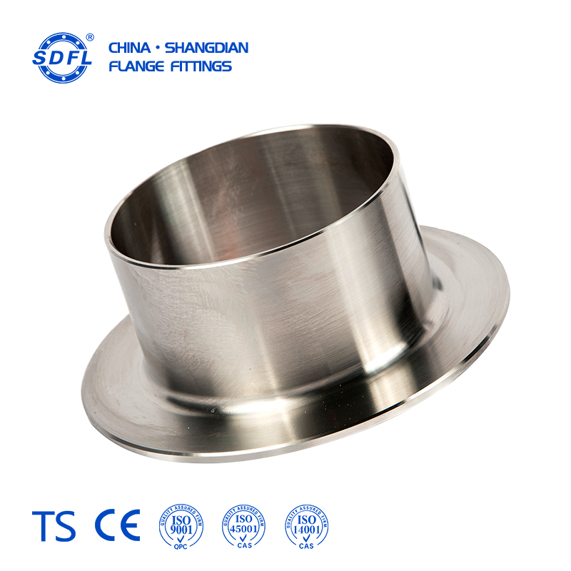 304 Stainless Steel Flanging Lap Joint Stub Weldable Pipe Flanging Fitting for General Industrial Pipeline Connection