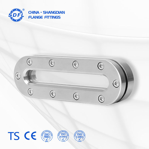 High pressure flange sight glass, explosion-proof sight glass, heavy-duty pipeline observation glass